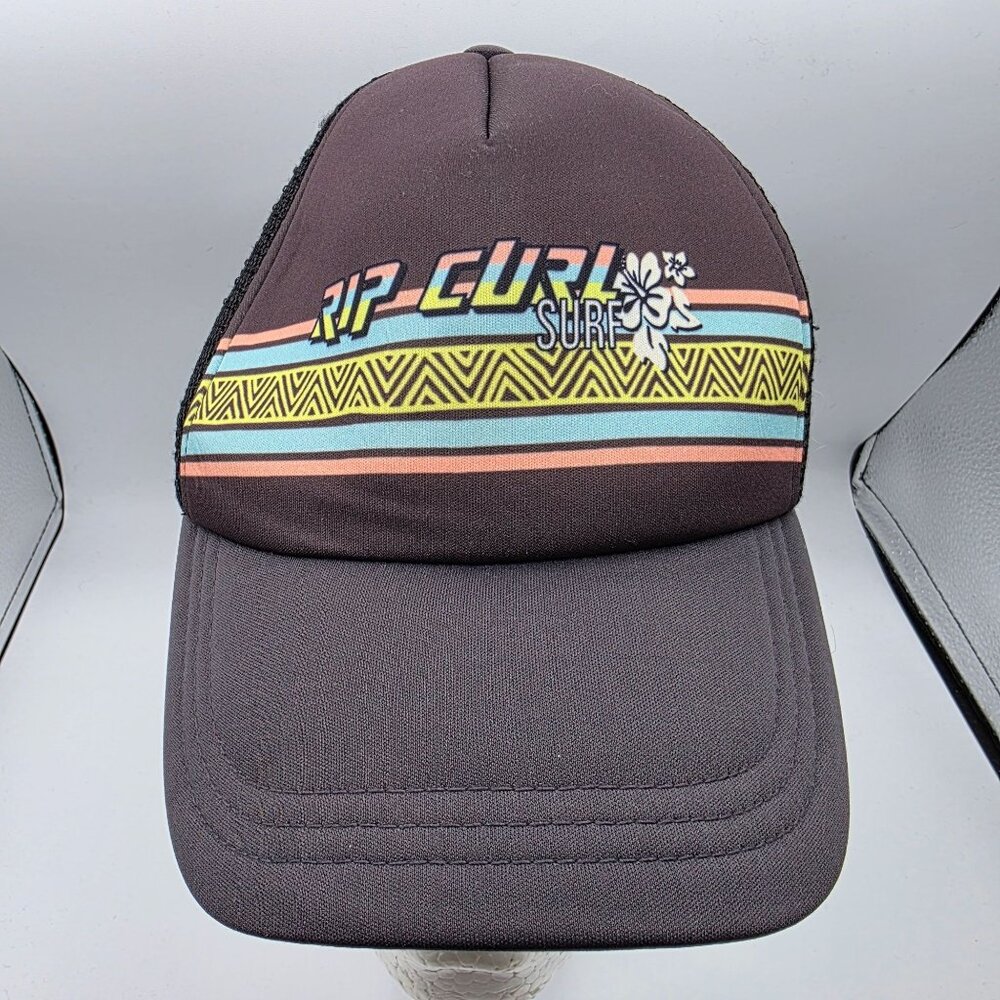Rip Curl Surf Womens Adjustable Trucker Hat Casual Outdoors Retro Beach Summer